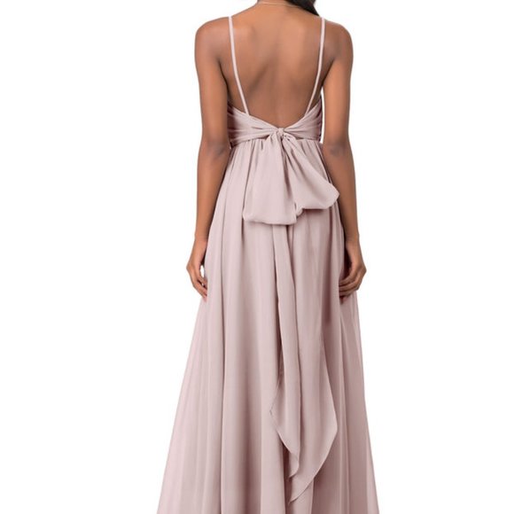 Azazie Gracie in Vintage Mauve - Picture 6 of 8